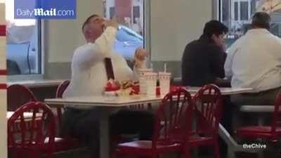 Guy eats in n out just like me...