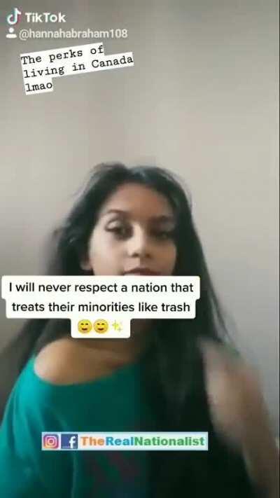 An Indian living in Canada defamed our National Anthem in her Tiktok video.