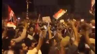 Iraqi protesters sick of theocracy, chanting &quot; secular nation not a sunny or shia nation &quot;