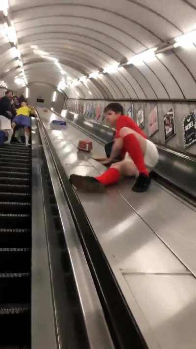 I’ll just slide down this escalator