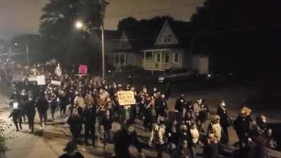 Rochester BLM protest size last night 9/8/2020