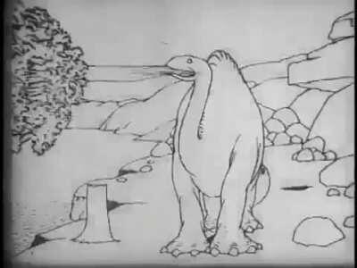 First animation ever made &quot;Gertie the Dinosaur&quot; by Windsor Mackay (1914)