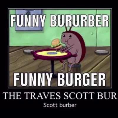 Funny scatt burger