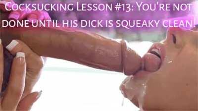 Cocksucking Lessons