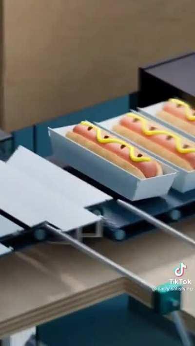 This hotdog factory animation