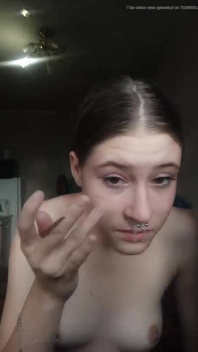 Girl Spreads Not Over Her Face