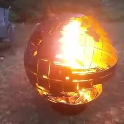 Death Star Steel Fire Pit