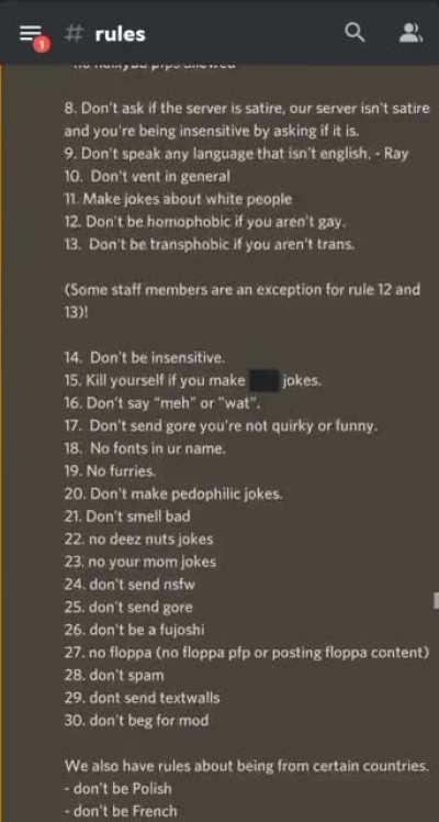 The rules on this Dreamsexual discord server.