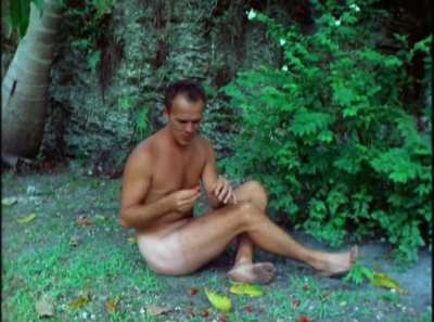 Blaze Starr Goes Nudist (US1962) (3/4) - picking up tree fruits off the ground