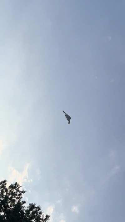 B2 circling my hood before Chiefs game today.