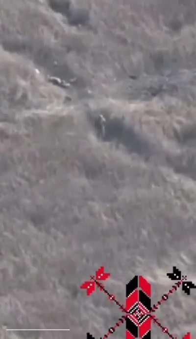 Ukrainian kamikaze drone hits russian soldier in Kupyansk direction