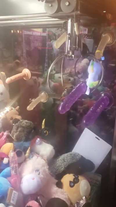 A claw machine.