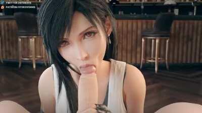 God Tier Tifa Lockhart Blowjob (Shirakami) [Final Fantasy 7]