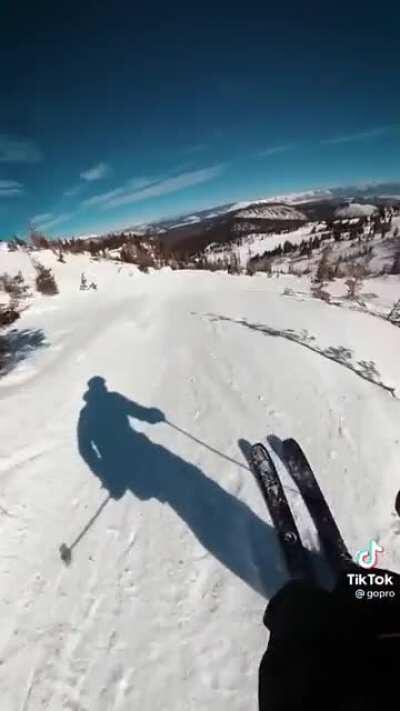 Just a casual ski run..