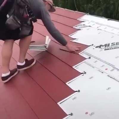 A very professional roofing job