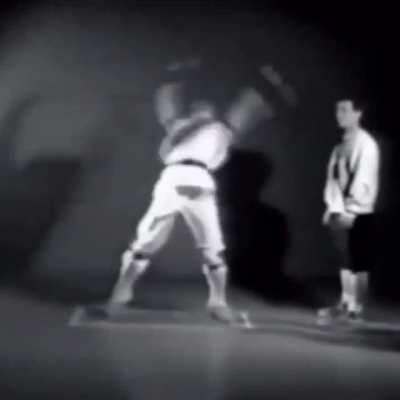 Original footage used to animate the first Mortal Kombat video game