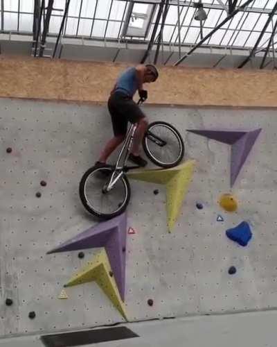 Bouldering on a bike