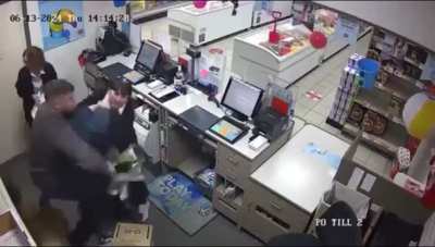 “Never bring a gun to a fife fight&quot; Absolute effort by the guy who leapt over the counter to help disarm this robber in a Fife Post Office.