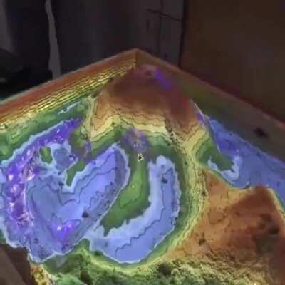 Augmented Reality Topography on Sand