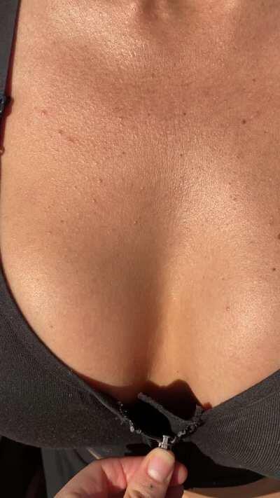 First post here! My friend noticed my boob sweat after our tennis match and encouraged me to post here :P