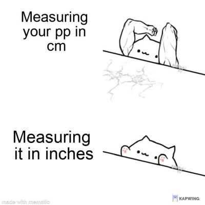 Measuring in cm popular with me