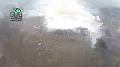 Fucking Crazy Gopro footage of Ahrar al Sham rebels overrunning a SAA position somewhere in Syria (Date And Place Unknown To Me)