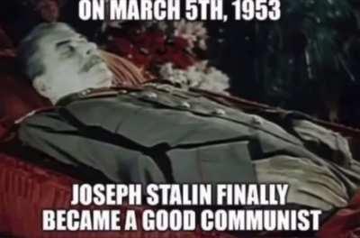 70 years ago, Stalin became a good communist!