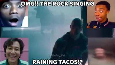 The Rock Rapping