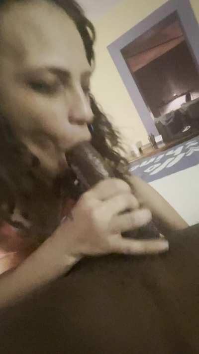 Nola BBC Blowjob from mixed Latina GIF