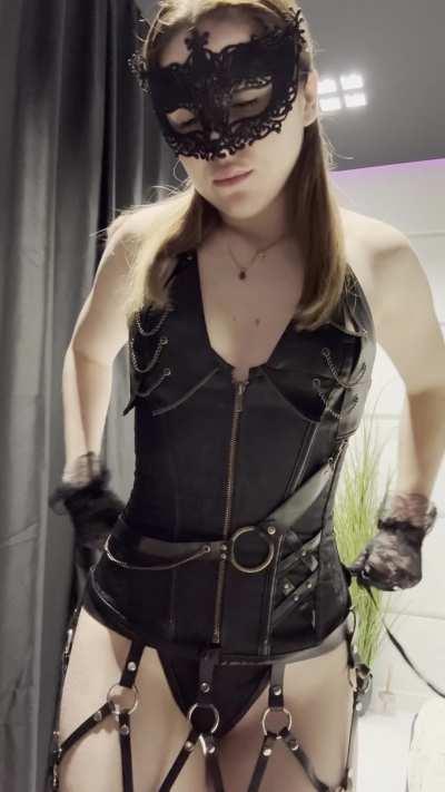 so cute and naughty in leather 