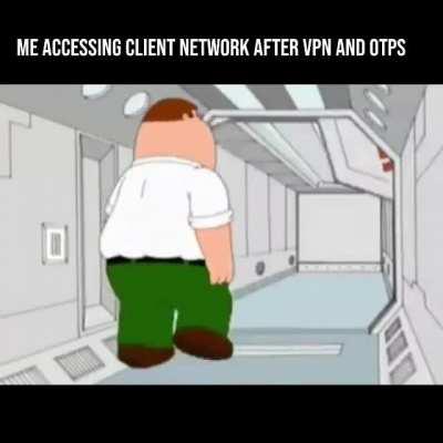 Me accessing client network 