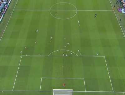 Messi's goal against Mexico from a bird's eye view.