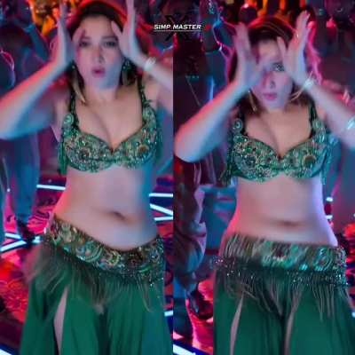 Tamanna belly jiggles: Netflix version vs yt version 