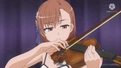 Misaka plays Violin