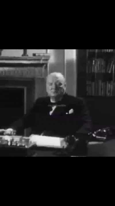 Churchill post WW2 clip (genuine) 