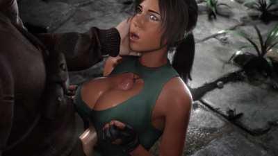 Hot titty fuck from Lara Croft 😈⚔️