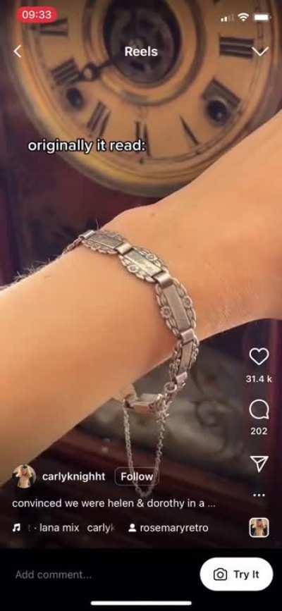 “Friendship” bracelet…