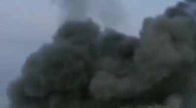 Purported Russian airstrike is a near miss on an Opposition cameraman filming in Salma Resort, Latakia - 10/22/2015