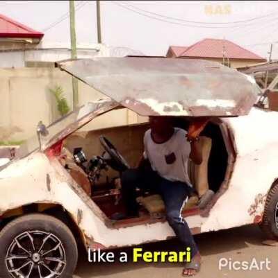 Kelvin builds his car from scratch and was crowned Elon Musk of Ghana