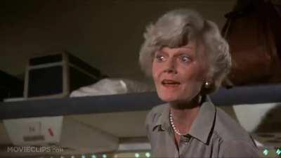 In the 1980 movie &quot;Airplane&quot;, Barbara Billingsley was handed a script that told her to speak jive. Not knowing how to speak jive , she went to lunch with the two black actors in the scene (Al White and Norman Alexander Gibbs) to learn jive. The three of t