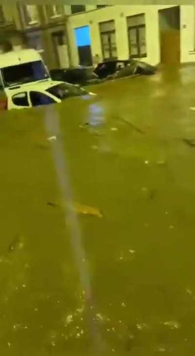 Germany and Belgium under water. Worst flood in years.