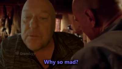 I have been wanting to find the original clip where dean Norris says all these lines as in the video.Actually I'm aware it's not from breaking bad lol but anyone who follows dean Norris might know this