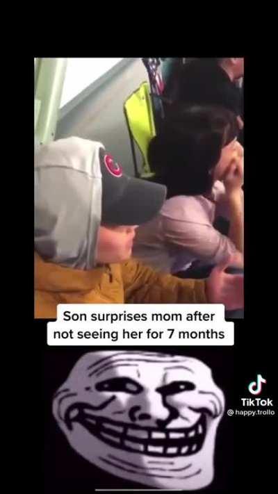 Mom meets son after a long time