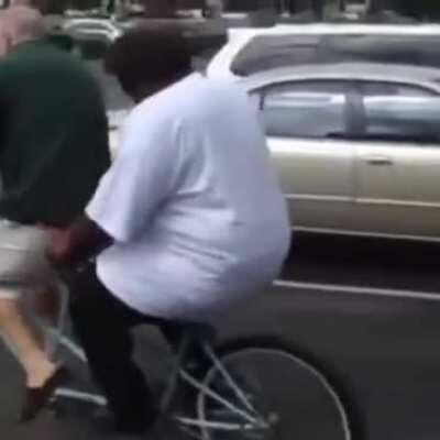 HMF while I ride a tandem bike