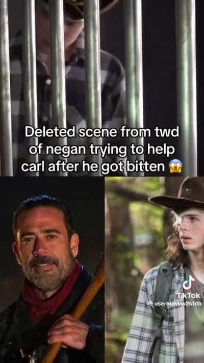 Carl and Negan Deleted Scene 