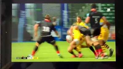 Shocking tackle by Owen Farrell today against Wasps