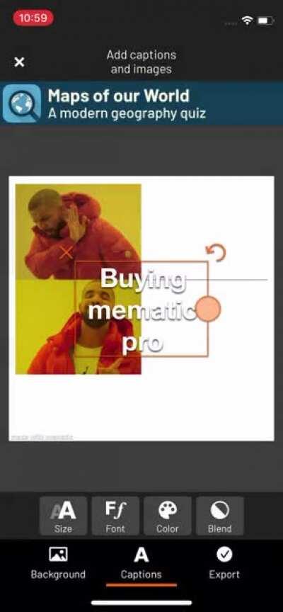 Tutorial on how to make memes without cropping the meme or leaving the watermark