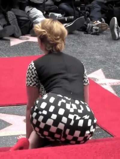 Scarlett Johansson ass is huge you could park a bus on that