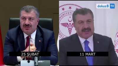 25 Şubat açıklaması: &quot;Nisan-mayıs sonuna kadar 52,5 milyon vatandaş aşılanacak&quot; 11 Mart açıklaması: &quot;50 milyon vatandaşın aşıları sonbahar başında bitecek&quot;