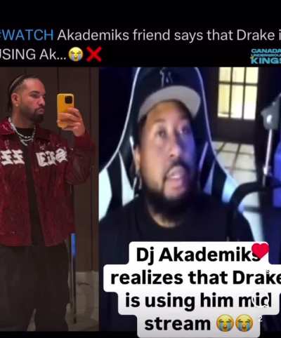 Do you think Drake actually fw akademiks or just using him for free promo???